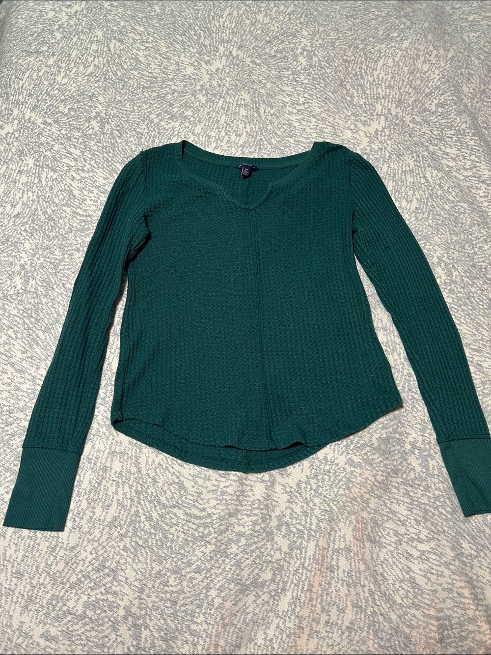 Aeropostale Waffle Knit Long Sleeve Top